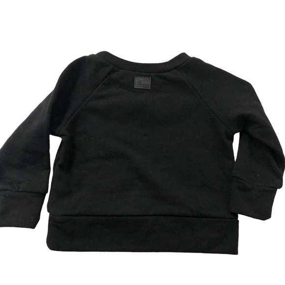 The Tiny Universe Black Bow Tie Sweatshirt 12M - Picture 4 of 6